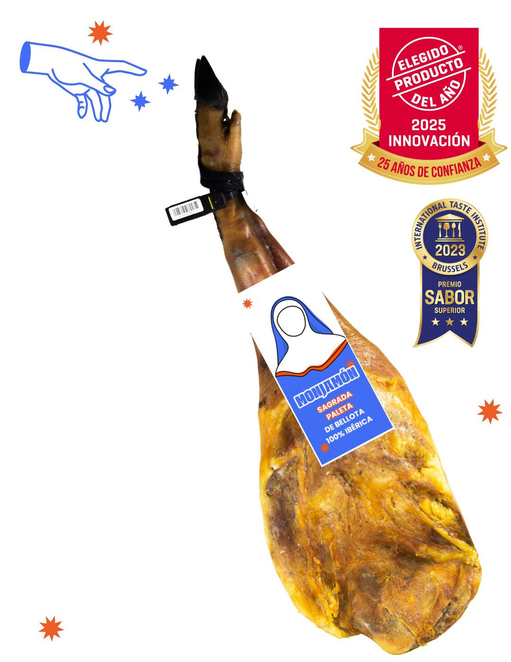 Sagrada Paleta de Bellota 100% Ibérica +30 Meses. Producto del año 2025
