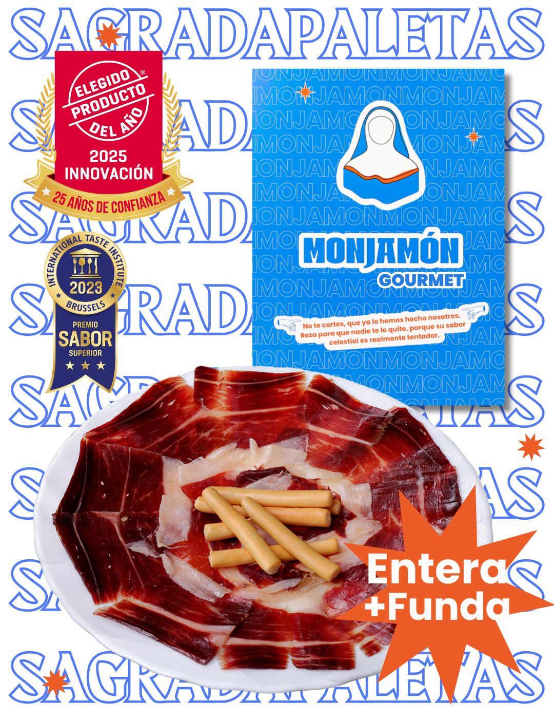 Sagrada Paleta de Bellota 100% Ibérica +30 Meses. Producto del año 2025