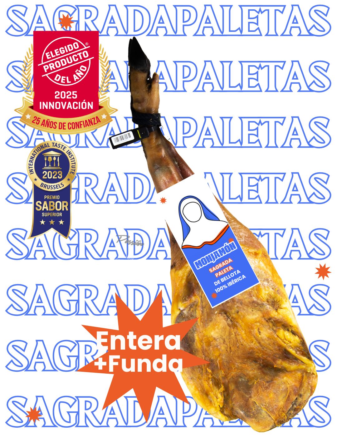 Sagrada Paleta de Bellota 100% Ibérica +30 Meses. Producto del año 2025