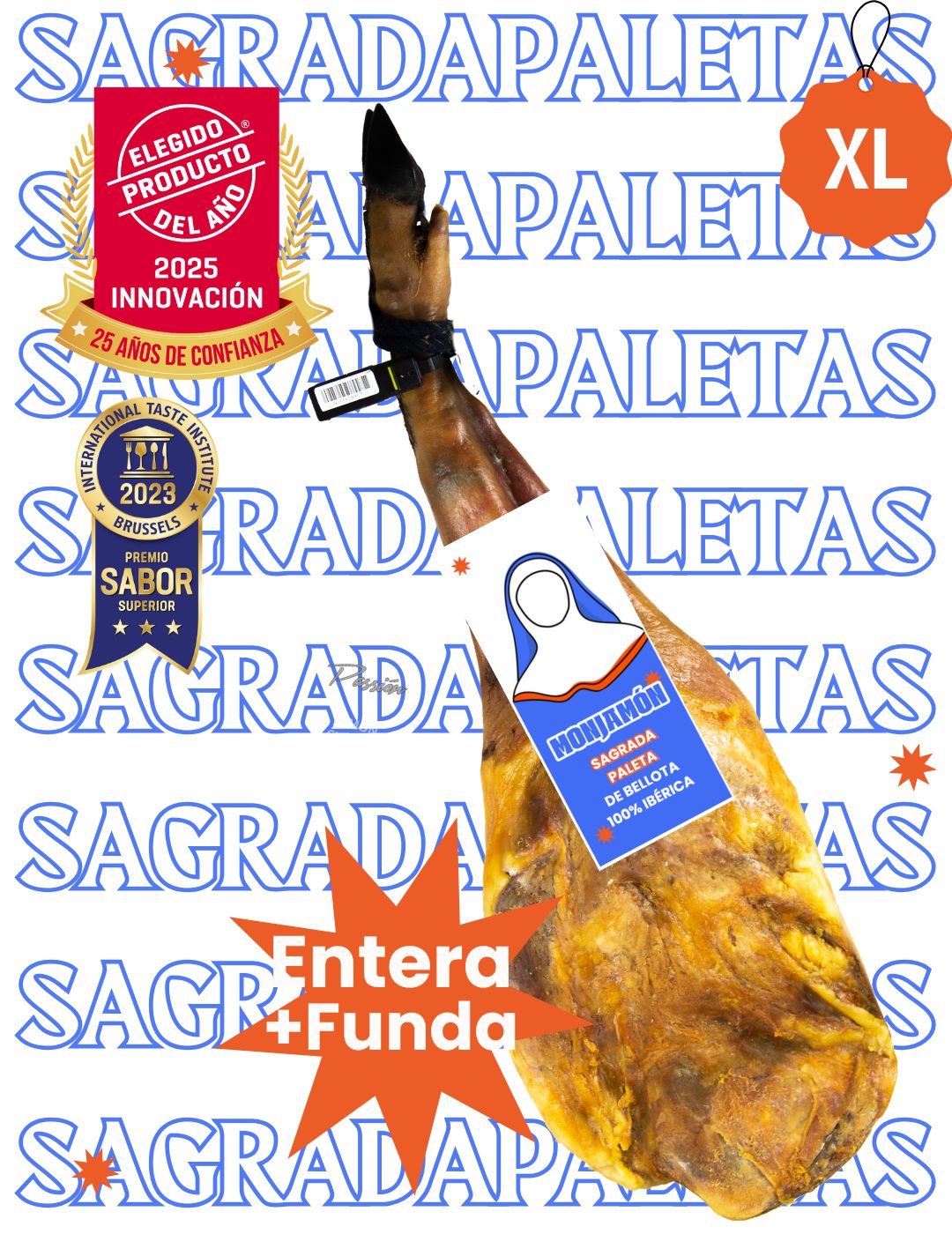 Sagrada Paleta de Bellota 100% Ibérica +30 Meses. Producto del año 2025